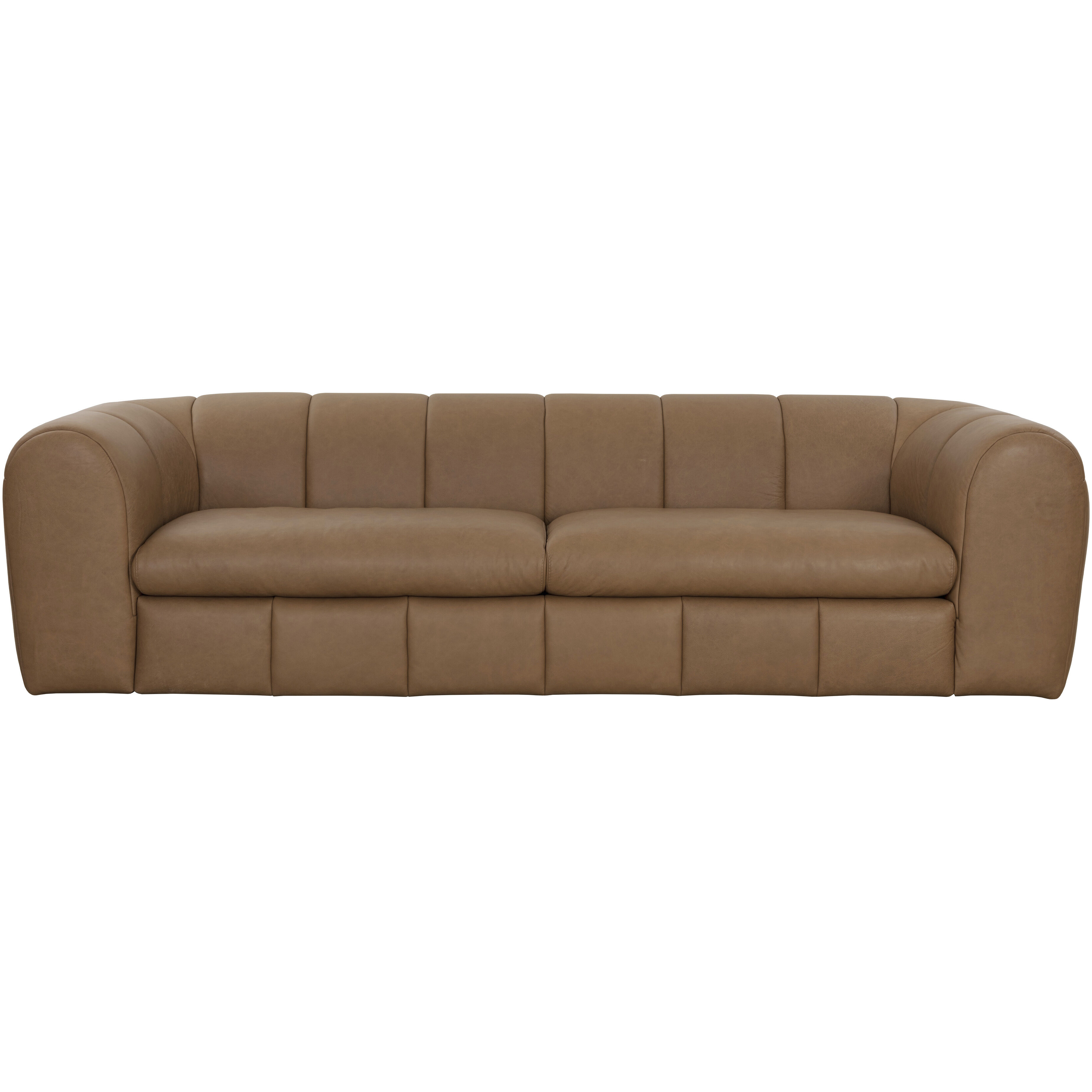 Cyril Franz Camel Leather Sofa
